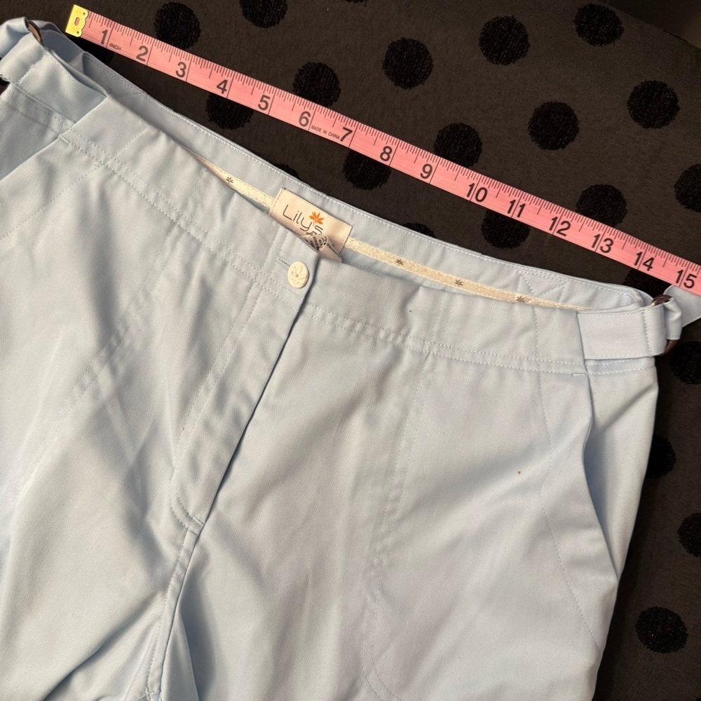 Lily’s of Beverly Hills Bermuda Shorts Size 8 Light Blue Classic Resort Style - Picture 6 of 6